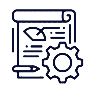 Defined Project Plan with Gear Image