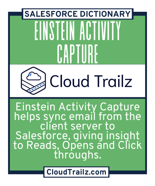 Salesforce Einstein Activity Capture – Automating email and calendar synchronization with Salesforce