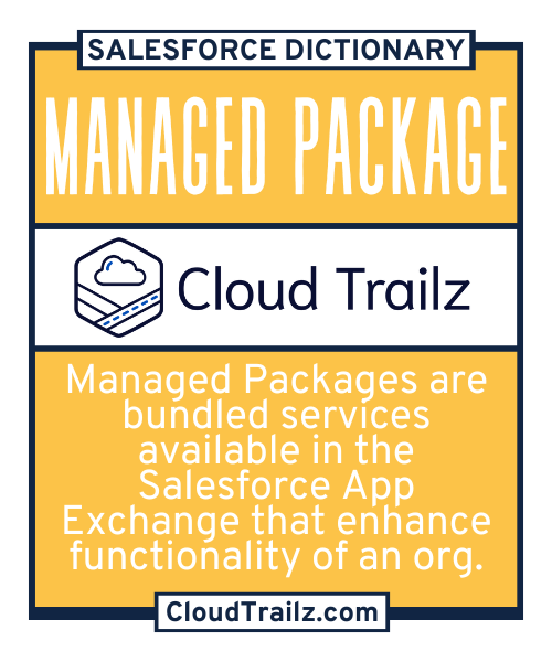 Salesforce Managed Package interface displaying components and version control