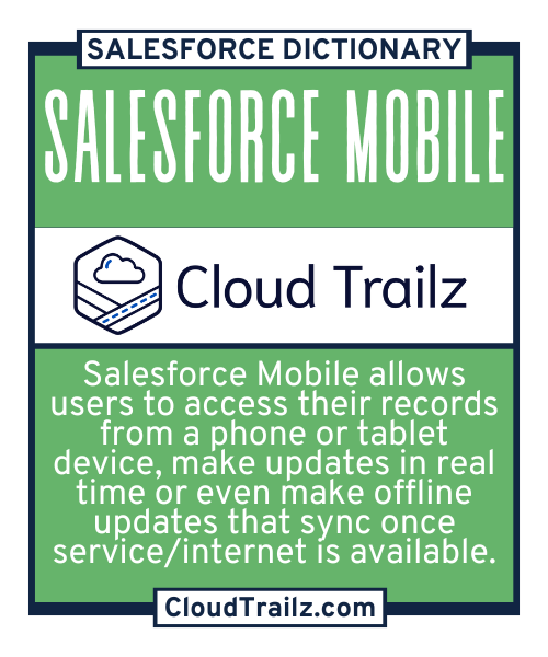 Salesforce Mobile App interface on smartphone displaying leads, opportunities, and dashboards.