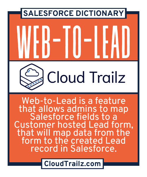 Salesforce Web-to-Lead form setup interface displaying field selection and HTML code generation.